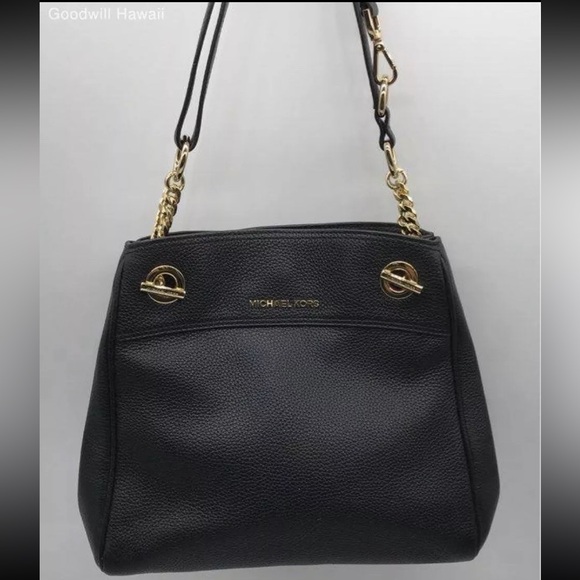 NWT  Michael Kors Jet Set Chain Legacy Shoulder Bag 30F9GTQL2L Black MSRP$298 - Picture 1 of 12